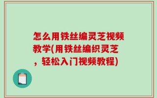 怎么用铁丝编灵芝视频教学(用铁丝编织灵芝，轻松入门视频教程)