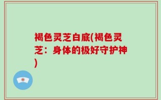 褐色灵芝白底(褐色灵芝：身体的极好守护神)