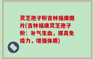 灵芝孢子粉吉林福康图片(吉林福康灵芝孢子粉：补气生血，提高免疫力，增强体质)