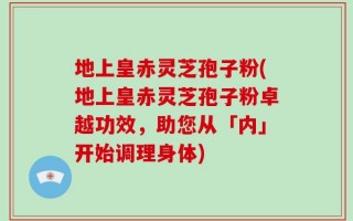 地上皇赤灵芝孢子粉(地上皇赤灵芝孢子粉卓越功效，助您从「内」开始调理身体)