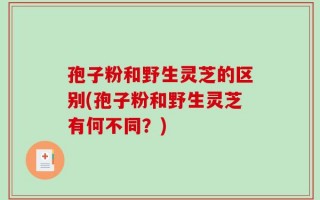 孢子粉和野生灵芝的区别(孢子粉和野生灵芝有何不同？)