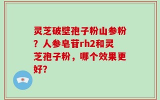 灵芝破壁孢子粉山参粉？人参皂苷rh2和灵芝孢子粉，哪个效果更好？