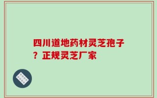 四川道地药材灵芝孢子？正规灵芝厂家