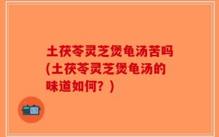 土茯苓灵芝煲龟汤苦吗(土茯苓灵芝煲龟汤的味道如何？)