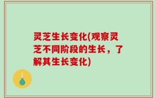 灵芝生长变化(观察灵芝不同阶段的生长，了解其生长变化)