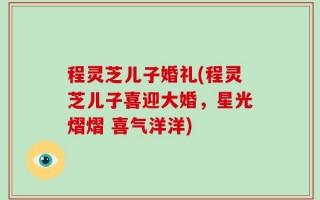 程灵芝儿子婚礼(程灵芝儿子喜迎大婚，星光熠熠 喜气洋洋)