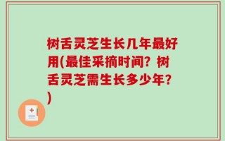 树舌灵芝生长几年最好用(最佳采摘时间？树舌灵芝需生长多少年？)