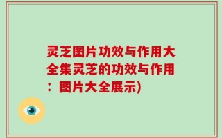 灵芝图片功效与作用大全集灵芝的功效与作用：图片大全展示)