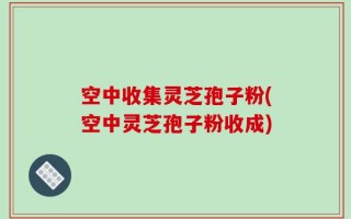 空中收集灵芝孢子粉(空中灵芝孢子粉收成)