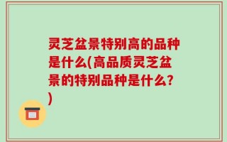 灵芝盆景特别高的品种是什么(高品质灵芝盆景的特别品种是什么？)