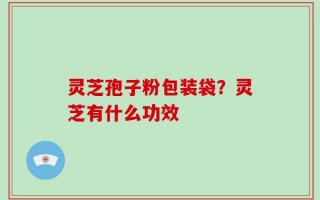 灵芝孢子粉包装袋？灵芝有什么功效