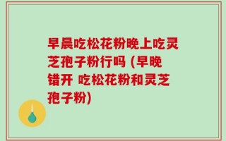 早晨吃松花粉晚上吃灵芝孢子粉行吗 (早晚错开 吃松花粉和灵芝孢子粉)