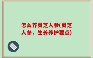 怎么养灵芝人参(灵芝人参，生长养护要点)