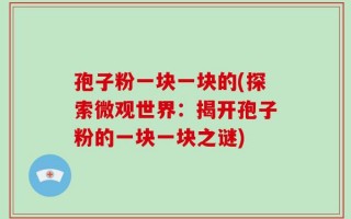 孢子粉一块一块的(探索微观世界：揭开孢子粉的一块一块之谜)