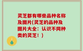 灵芝都有哪些品种名称及图片(灵芝的品种及图片大全：认识不同种类的灵芝！)