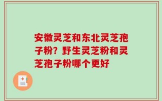 安徽灵芝和东北灵芝孢子粉？野生灵芝粉和灵芝孢子粉哪个更好