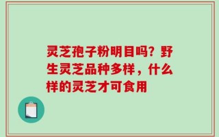灵芝孢子粉明目吗？野生灵芝品种多样，什么样的灵芝才可食用