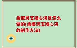 桑椹灵芝猪心汤是怎么做的(桑椹灵芝猪心汤的制作方法)