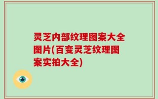 灵芝内部纹理图案大全图片(百变灵芝纹理图案实拍大全)