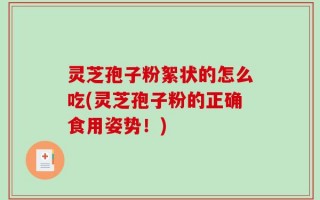 灵芝孢子粉絮状的怎么吃(灵芝孢子粉的正确食用姿势！)
