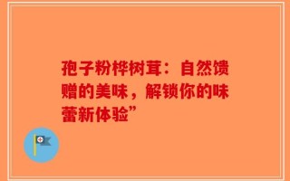 孢子粉桦树茸：自然馈赠的美味，解锁你的味蕾新体验”