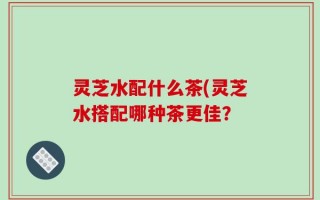 灵芝水配什么茶(灵芝水搭配哪种茶更佳？