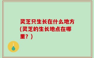 灵芝只生长在什么地方(灵芝的生长地点在哪里？)