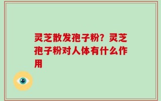 灵芝散发孢子粉？灵芝孢子粉对人体有什么作用