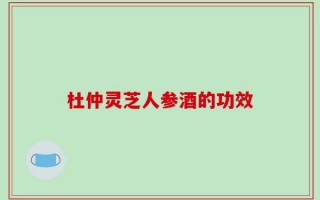 杜仲灵芝人参酒的功效