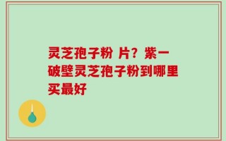 灵芝孢子粉 片？紫一破壁灵芝孢子粉到哪里买最好
