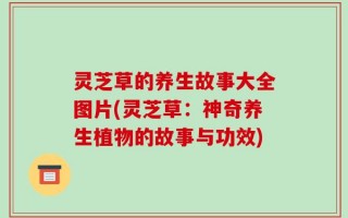 灵芝草的养生故事大全图片(灵芝草：神奇养生植物的故事与功效)