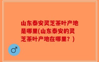 山东泰安灵芝茶叶产地是哪里(山东泰安的灵芝茶叶产地在哪里？)