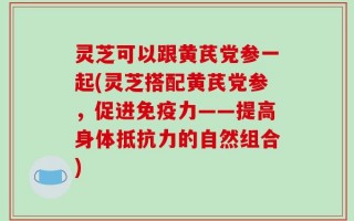 灵芝可以跟黄芪党参一起(灵芝搭配黄芪党参，促进免疫力——提高身体抵抗力的自然组合)