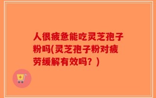 人很疲惫能吃灵芝孢子粉吗(灵芝孢子粉对疲劳缓解有效吗？)