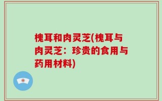 槐耳和肉灵芝(槐耳与肉灵芝：珍贵的食用与药用材料)