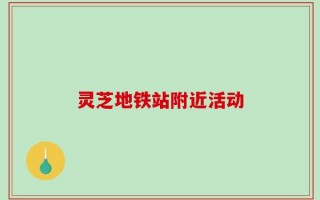 灵芝地铁站附近活动