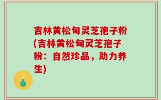 吉林黄松甸灵芝孢子粉(吉林黄松甸灵芝孢子粉：自然珍品，助力养生)