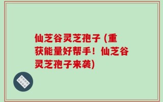 仙芝谷灵芝孢子 (重获能量好帮手！仙芝谷灵芝孢子来袭)
