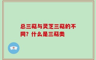 总三萜与灵芝三萜的不同？什么是三萜类