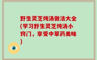 野生灵芝炖汤做法大全(学习野生灵芝炖汤小窍门，享受中草药美味)