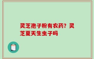 灵芝孢子粉有农药？灵芝夏天生虫子吗