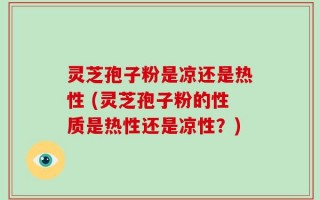 灵芝孢子粉是凉还是热性 (灵芝孢子粉的性质是热性还是凉性？)