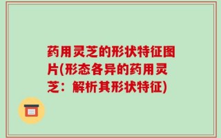 药用灵芝的形状特征图片(形态各异的药用灵芝：解析其形状特征)