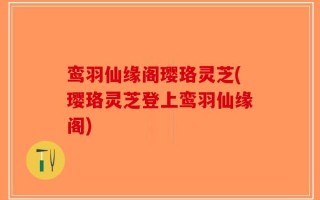 鸾羽仙缘阁璎珞灵芝(璎珞灵芝登上鸾羽仙缘阁)