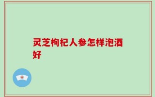 灵芝枸杞人参怎样泡酒好