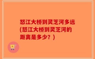 怒江大桥到灵芝河多远(怒江大桥到灵芝河的距离是多少？)