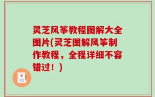 灵芝风筝教程图解大全图片(灵芝图解风筝制作教程，全程详细不容错过！)