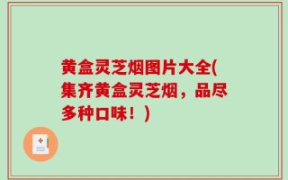 黄盒灵芝烟图片大全(集齐黄盒灵芝烟，品尽多种口味！)