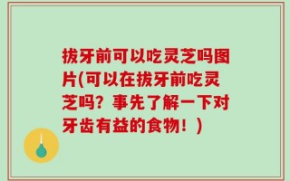 拔牙前可以吃灵芝吗图片(可以在拔牙前吃灵芝吗？事先了解一下对牙齿有益的食物！)