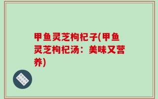 甲鱼灵芝枸杞子(甲鱼灵芝枸杞汤：美味又营养)